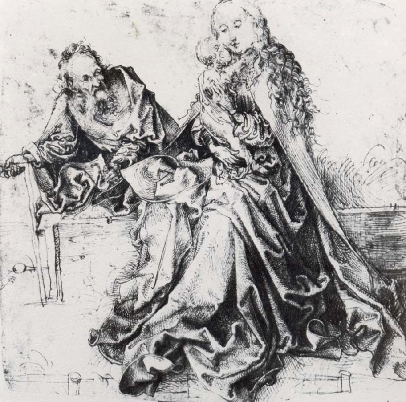 Albrecht Durer The Holy Family oil painting image